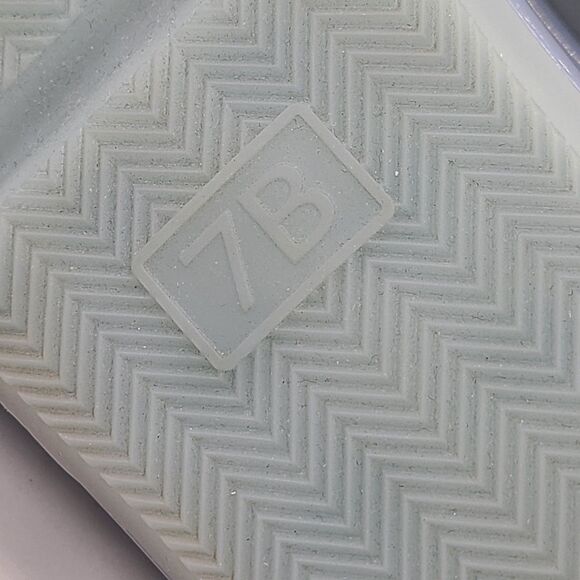 Tory Burch Bubble Jelly Slides Sandals Dew Blue Womens Beach Shower Size 7 NEW - Picture 7 of 7